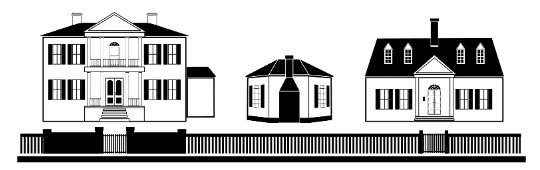 Pictograms of the three HSHS buildings